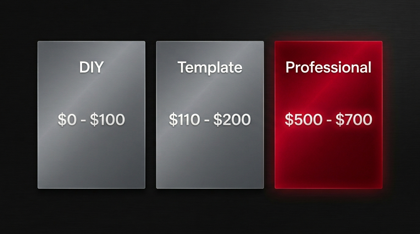 Website cost comparison: DIY vs template vs professional web design