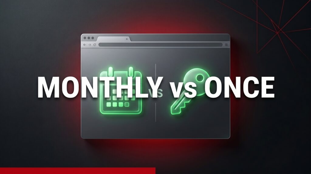 Pay monthly website vs buying once — comparison | Espejo Studio