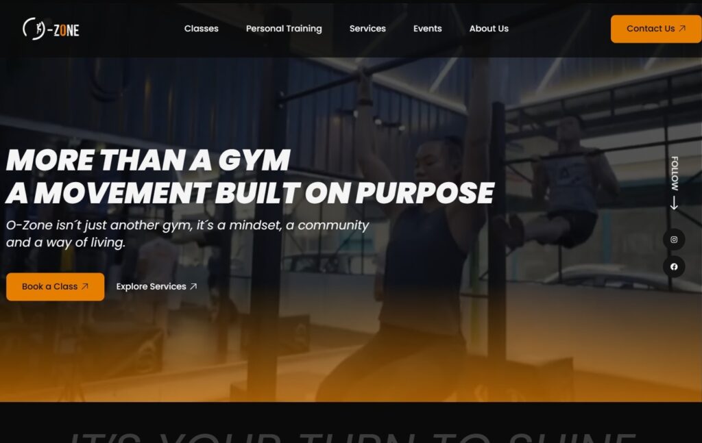 O-Zone Obstacle Zone Malaysia website built by Espejostudio — Local SEO Google Maps ranking gym Malaysia